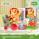 Развивающие игрушки для малышей Jollybaby (3-18 месяцев), тканевая книжка с жевательными элементами, прочный 3D-набор для развития новорожденных. - изображение 4
