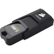 Флеш-накопичувач USCORSAIR 256 ГБ USB 3.0, Ski X1, чорний, швидкість читання 130 МБ/с, дизайн зсувної кришки, стильний та зручний - изображение 2