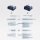 Luolai Home Textiles Aerospace Deep Sleep Quilt, бавовна 60-х років, антибактеріальна, яку можна прати, весняно-осіння тепла ковдра, синього кольору - зображення 8
