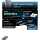 SSD диск Aigo P1 500GB USB 3.2 Gen 2x2 Type-C External Grey - изображение 3