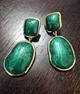 Женские сережки с крупными подвесками jewelry Зеленые - изображение 8