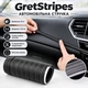 Декоративная автомобильная лента для салона из искусственной кожи GretStripes, белая строчка, 2 м - изображение 1
