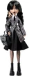 Коллекционная кукла Monster High X Wednesday Addams Венздей Адамс в школьной форме HXJ04 - изображение 2