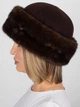 Шапка женская VILSS Cashmere/Mink Bra VL-2248-116-CHOC-MV2-M 56-58 Коричневая (ROZ6501064525) - изображение 4