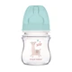 Пляшка антиколікова з широким отвором120мл PP EXOTIC Animals Canpol babies Easystart Зелена - изображение 1