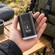 Мини-насос электрический аккумуляторный 3в1 30 Вт 1200 мА·ч USB Type-C для вакуумных пакетов надувных матрасов подушек откачки воздуха с LED фонарем 5 насадками кемпинга путешествий Черный - изображение 4