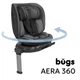 Автокрісло Bugs Aera 360 Iron Grey група від 0 до 36 кг (4823056520089) - зображення 2