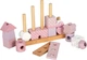 Drewniane klocki Small Foot Domek różowy 18 elementów (4020972127136) - obraz 4