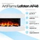 Настенный электрокамин ArtiFlame Lofoten AF48 с обогревом и звуковым эффектом (белый) - изображение 12