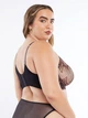 Бюстгальтер Savage X Fenty деми на косточках вышитый принт звезд коричневый UK 34DDD 75F (FENTY2147903) - изображение 4