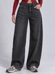 Джинси жіночі It’s Basic 2961-2W6-1 Wide Leg baggy jeans з регулюванням пояса 40 чорні - зображення 1