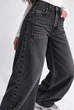 Джинсы женские It’s Basic 2499-2W6-1 Wide Leg с вытачками на бедрах 42 черные - изображение 2