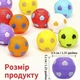 Дитячий спінер-гіроскоп антистрес у формі футбольного м'яча різнокольоровий 3.5 см - зображення 3