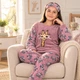 Пижама зимняя для девочки теплая полар флис Mini Moon р 170 см 15-16 лет арт 6373 Cool Пудра - изображение 2