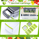 Универсальная овощерезка-мультислайсер Nicer Dicer 1857 с контейнером и сменными насадками для нарезки кубиками, ломтиками - изображение 6
