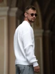 Чоловічий светр теплий вільного крою Oversize білий L - зображення 7