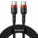 Кабель Baseus Cafule Flash Charging USB Type-C to Type-C PD 100W 2 м - изображение 1
