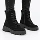 Женские зимние ботинки из натуральной замши ITstyle Черные 38 24.5 см (07-0684) - изображение 4