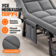 Туристичний розкладний шезлонг 200×70×30 см до 54 кг, складане похідне ліжко з металевим каркасом для кемпінгу та відпочинку - зображення 4