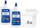 Набор жидкого клея Starpak Milan Cola Blanca 250 г 6 шт (ZES8411574095194) - изображение 1