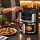 Аэрогриль Silver Crest SC-8855S 8 л 4200 Вт, электрическая мультипечь фритюрница без масла с сенсорным управлением и технологией Hot Air - изображение 7