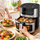 Аэрогриль Silver Crest SC-8855S 8 л 4200 Вт, электрическая мультипечь фритюрница без масла с сенсорным управлением и технологией Hot Air - изображение 8