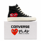 Кеди жіночі Converse Comme Des Garcons PLAY Chuck 70 Black High (38) - зображення 1
