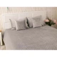 Двустороннее декоративное покрывало Руно Velour серое ромб 150х220 см - изображение 6