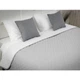 Двустороннее декоративное покрывало Руно White Grey 220х240 см бело-серое - изображение 5