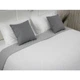 Двустороннее декоративное покрывало Руно White Grey 220х240 см бело-серое - изображение 8
