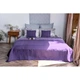 Двустороннее декоративное покрывало Руно Velour Violet 150x220 см фиолетовое - изображение 4