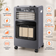 Газово-электрический инфракрасный обогреватель Domotec MS-6607 4200 Вт, комбинированный мобильный нагреватель 2 в 1 на газе и электричестве с колесиками для перемещения - изображение 3