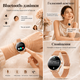 Умные смарт часы для женщин с Bluetooth-звонками, сообщениями, пульсометром и мониторингом сна, IP68, Android/iPhone с 2 ремешками - изображение 8