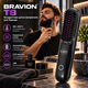 Беспроводная щетка-выпрямитель для бороды BRAVION T8, 160–200°C, MCH, ионизация, LCD-дисплей, Type-C - изображение 1