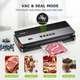 Вакууматор для продуктів Bonsenkitchen, автоматичний пакувальник із ножем і відсіком для рулону, чорний сріблястий - зображення 2
