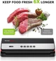 Вакууматор для продуктів Bonsenkitchen, автоматичний пакувальник із ножем і відсіком для рулону, чорний сріблястий - зображення 6