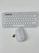 Комплект (компактна мембранна клавіатура, оптична миша) Logitech Pebble 2 Combo Tonal White (бездротовий, Bluetooth, USB-приймач, німецька розкладка) (920-012204) - Б/В - зображення 3