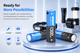 Аккумулятор 14500 Xtar Li-Ion 1300mAh USB-C, 1300mAh, 3A, 3.6V, Button Top, Box - изображение 15