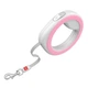 Поводок-рулетка для собак WAUDOG R-leash круглый XS-M до 40 кг 2,9 м со светоотражающей лентой розовый - изображение 2
