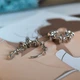 Серебряные каффы для уха с подвижными круглыми элементами и фианитами LoveR - изображение 6