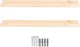 Półki ścienne Springos WF0021 90 x 15 cm 2 szt. naturalne (5908455314176) - obraz 2