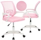 Fotel biurowy Springos HF0074 różowy (5908455316576) - obraz 3