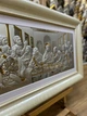 Серебряная икона Тайная Вечеря с позолотой в раме (71 х 45 см) FAM 81237 7LORO - изображение 4