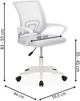 Fotel biurowy Springos HF0073 szaro-biały (5908455316569) - obraz 20