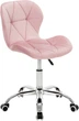 Fotel biurowy Springos HF0076 różowy (5908455316590) - obraz 1
