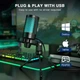 Мікрофон Fifine Ampligame A2 Black, конденсаторний (Штатив в комплекті, RGB підсвітка) - зображення 3