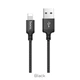 Кабель HOCO X14 USB to iP 2A, 1m, nylon, aluminum connectors, Black - изображение 1