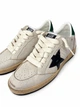 Женские кеды Golden Goose белые из натуральной кожи с черной звездой, перфорацией и ручным пошивом размер 36 - изображение 3