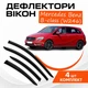 Дефлектори бічних вікон Mercedes Benz B-class (W246) Мерседес Б-клас 2011-2019 вітровики - зображення 1