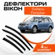 Дефлекторы боковых окон Subaru Forester III Субару Форестер 3 2008-2012 ветровики - изображение 1